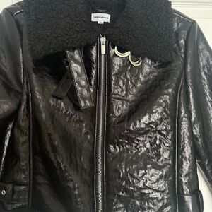 Never worn superdown (revolve) faux leather jacket with lining
